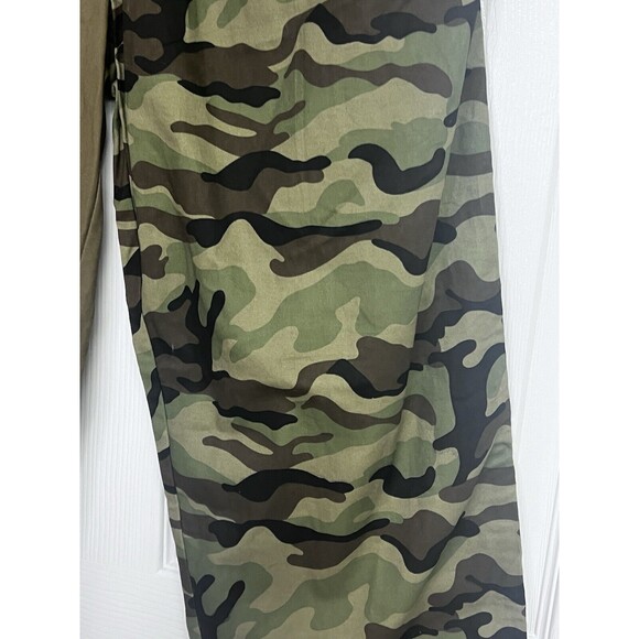 Choosy Pants Mixed Media Duo 2 Tone Cargo Khakis & Camo Oversized Fit Womens 6 - Picture 5 of 10